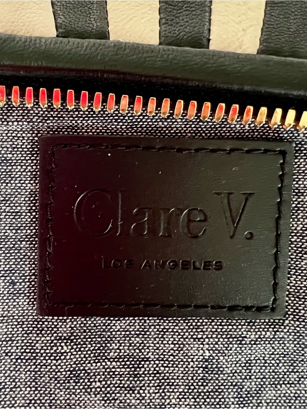 CLARE V. Lune Leather Chic Shoulder Bag - Picture 9 of 13